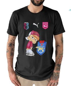 AMPOL Puma Queensland Maroons boy peeing logo shirt