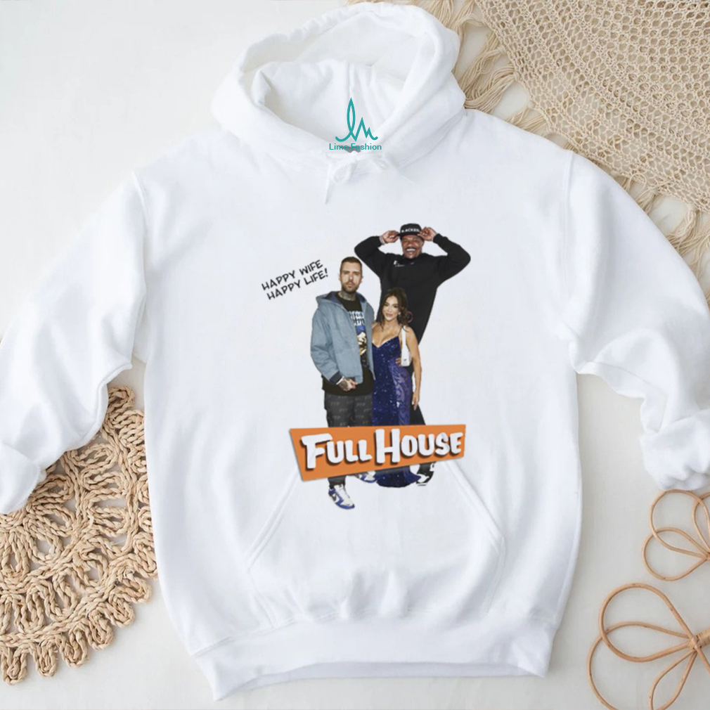 Adam22 Happy Wife Happy Life Full House Tee Shirt - Limotees