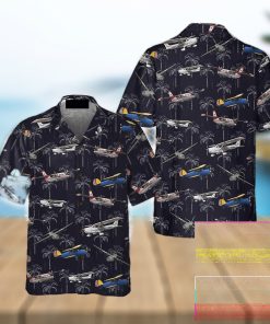 Aircraft On Coconut Forest 3D Hawaiian Shirt