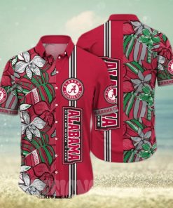 Alabama Crimson Tide NCAA Floral 3D Hawaiian Shirt