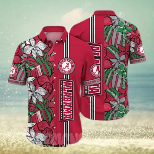 Alabama Crimson Tide NCAA Floral 3D Hawaiian Shirt