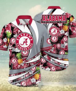 Alabama Crimson Tide NCAA Floral Classic All Over Print Hawaiian Shirt