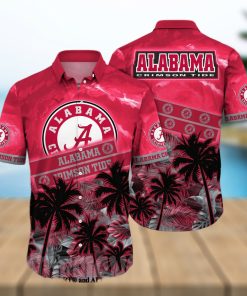 Alabama Crimson Tide NCAA Flower 3D All Over Print Hawaiian Shirt