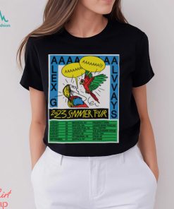 Alex G _ Alvvays Tour 2023 poster shirt