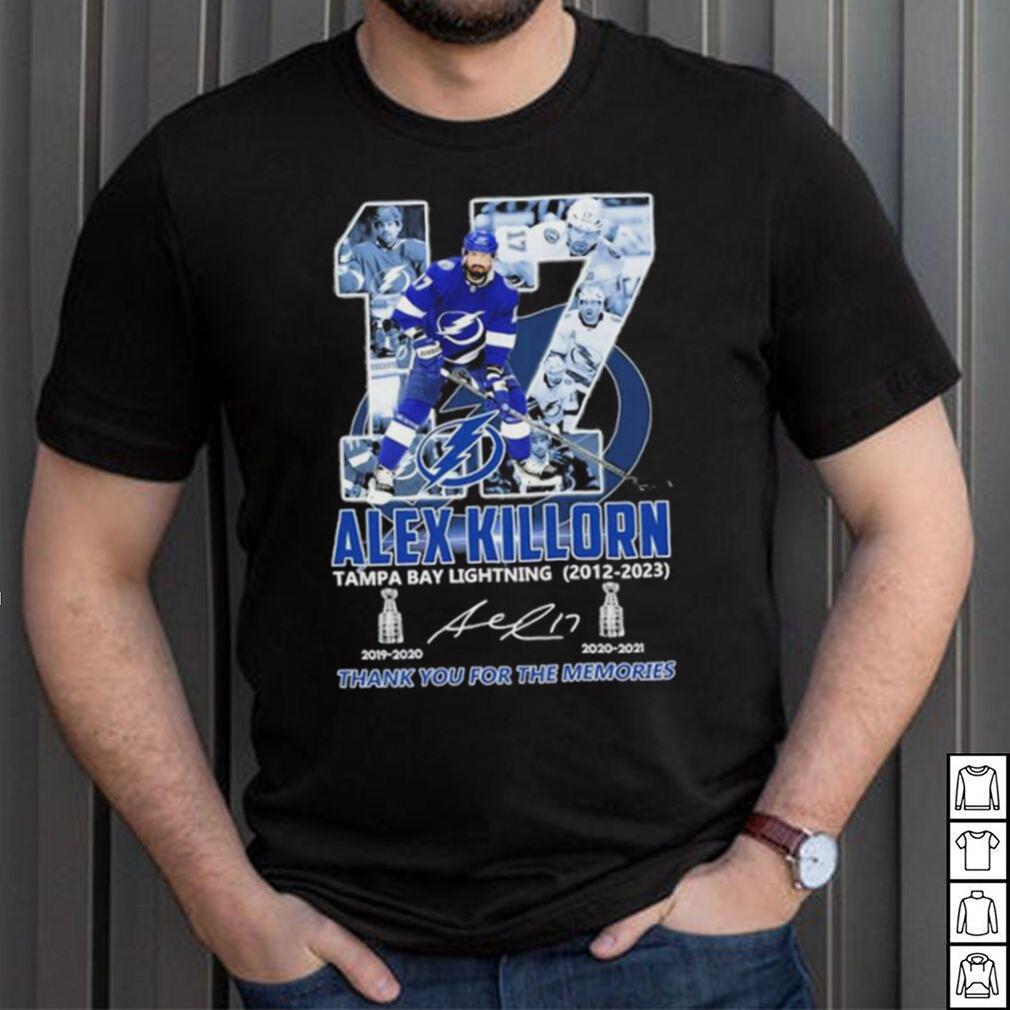 Alex Killorn Tampa Bay Lightning 2012 – 2023 Thank You For The Memories  Signatures T Shirt - Limotees