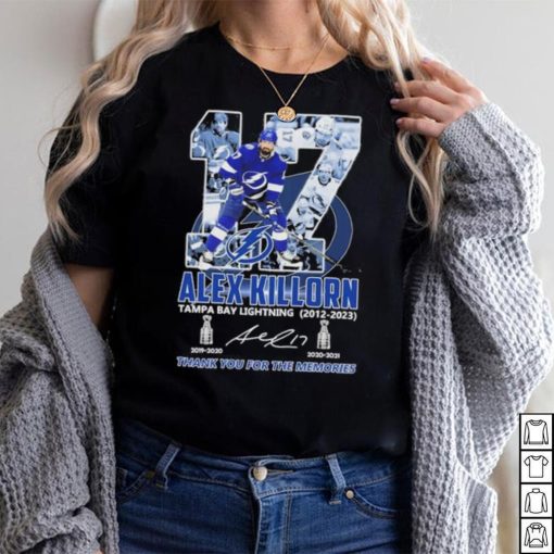 Alex Killorn Tampa Bay Lightning 2012 – 2023 Thank You For The Memories Signatures T Shirt