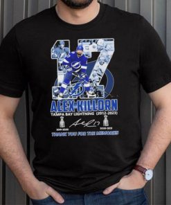 Alex Killorn Tampa Bay Lightning 2012 – 2023 Thank You For The Memories Signatures T Shirt