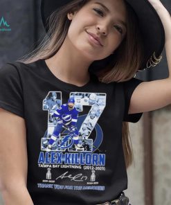 Alex Killorn Tampa Bay Lightning 2012 – 2023 Thank You For The Memories Signatures T Shirt