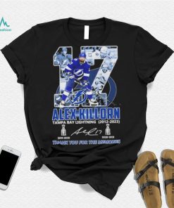 Alex Killorn Tampa Bay Lightning 2012 – 2023 Thank You For The Memories Signatures T Shirt