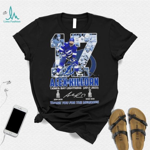 Alex Killorn Tampa Bay Lightning 2012 – 2023 Thank You For The Memories Signatures T Shirt