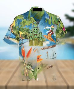 Alien Tropical Summer 3D Hawaiian Shirt Beach Summer hawaiian shirt