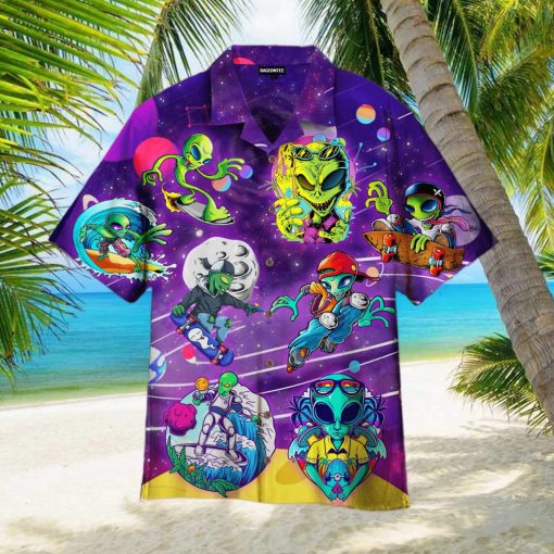 Aliens Summer Hawaiian Shirt