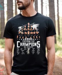 All Blacks 2023 Freedom Cup Champions Signatures Shirt