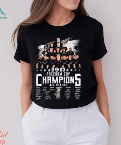 All Blacks 2023 Freedom Cup Champions Signatures Shirt