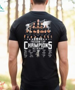 All Blacks 2023 Freedom Cup Champions Signatures Shirt