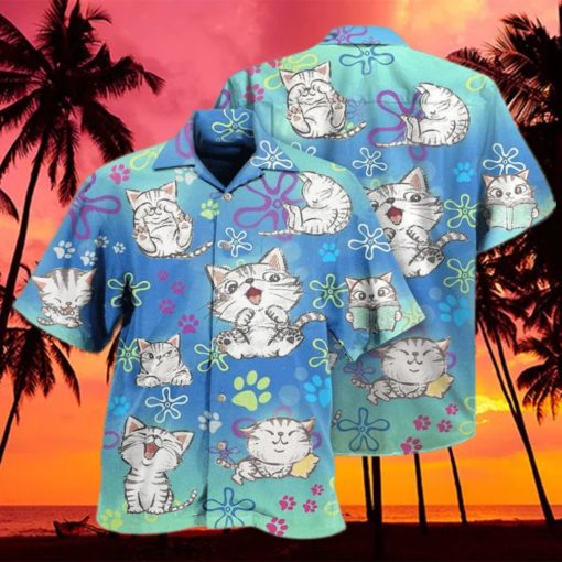 All I Need Is Love And A Lovely Cute Cat Hawaiian Shirt