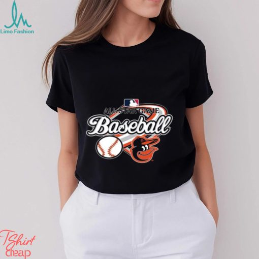 All Star Game Baseball Baltimore Orioles logo T shirt