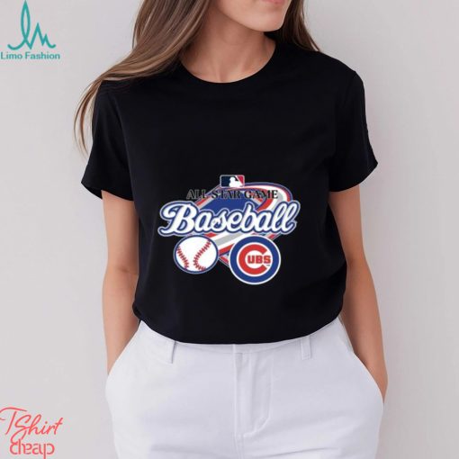 All Star Game Baseball Chicago Cubs logo T shirt