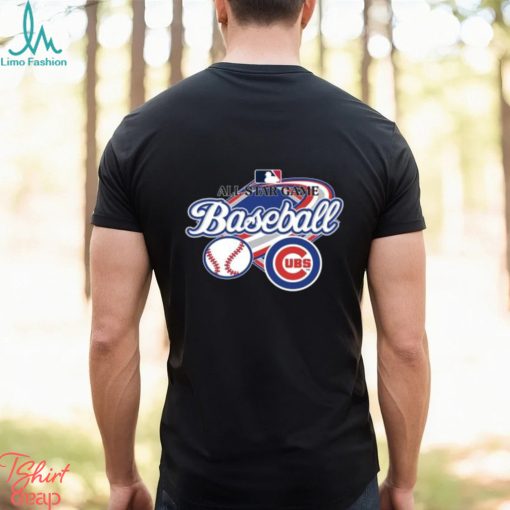 All Star Game Baseball Chicago Cubs logo T shirt