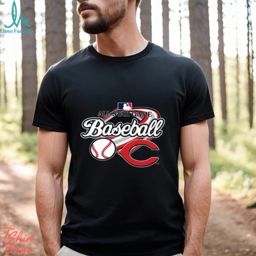 All Star Game Baseball Cincinnati Reds logo T shirt