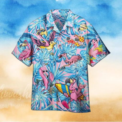 Aloha Funny Flamingo Hawaiian Shirt