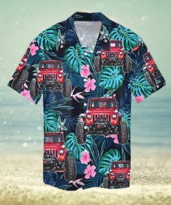 Aloha Jeep Tropical Leaf Unisex Hawaiian Shirts