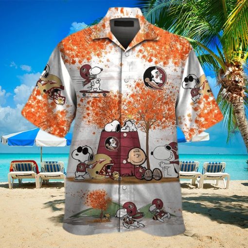 Aloha NCAA Florida State Seminoles Hawaiian Shirt Snoopy Autumn Beach Lovers Gift