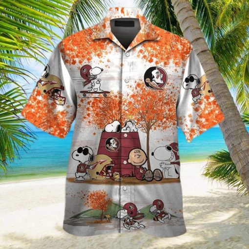 Aloha NCAA Florida State Seminoles Hawaiian Shirt Snoopy Autumn Beach Lovers Gift