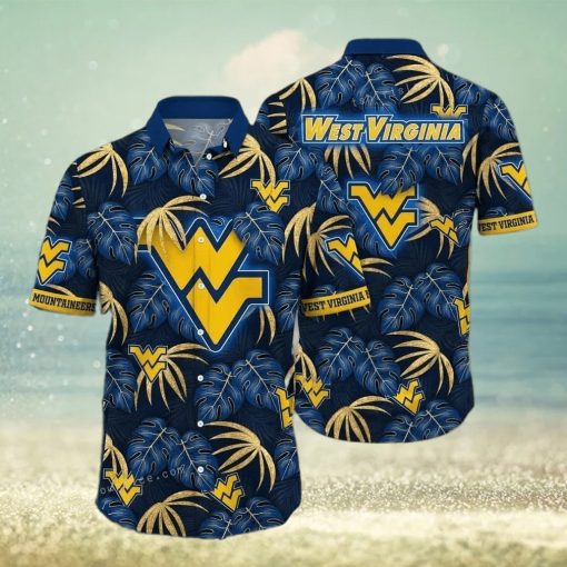 Aloha NCAA West Virginia Mountaineers Hawaiian Shirt Gift For Football Fans hawaiian shirt