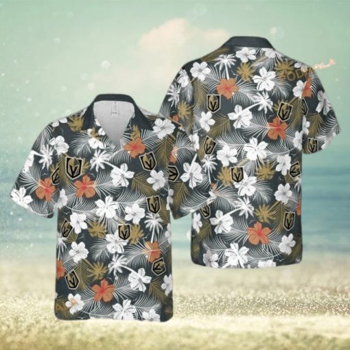 Aloha NHL Vegas Golden Knights Funny Hawaiian Shirt Tropical Flower Pattern