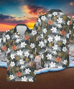 Aloha NHL Vegas Golden Knights Funny Hawaiian Shirt Tropical Flower Pattern