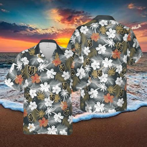 Aloha NHL Vegas Golden Knights Funny Hawaiian Shirt Tropical Flower Pattern