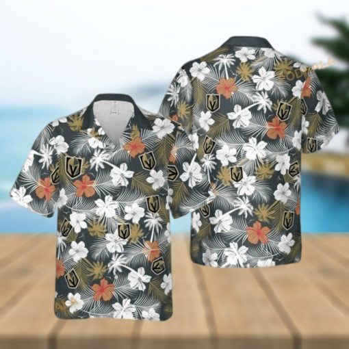 Aloha NHL Vegas Golden Knights Funny Hawaiian Shirt Tropical Flower Pattern