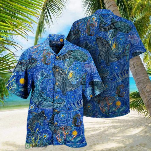 Amazing Whale 3D Hawaiian Shirt