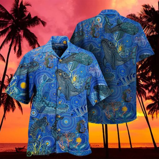 Amazing Whale 3D Hawaiian Shirt