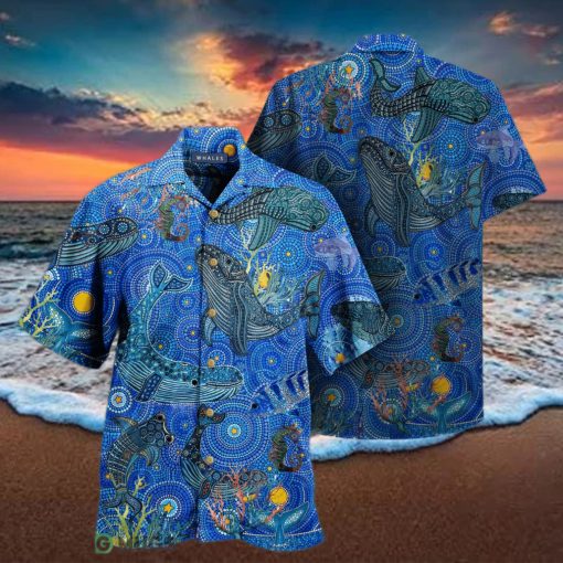 Amazing Whale 3D Hawaiian Shirt