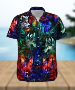 Amazing Wolf Neon Hawaiian Shirt