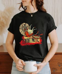 Ammonite fire art shirt