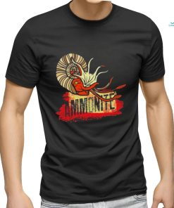 Ammonite fire art shirt