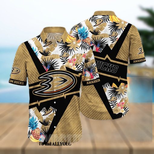 Anaheim Ducks NHL Flower Classic Full Printing Hawaiian Shirt