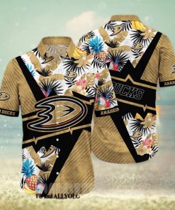 Anaheim Ducks NHL Flower Classic Full Printing Hawaiian Shirt