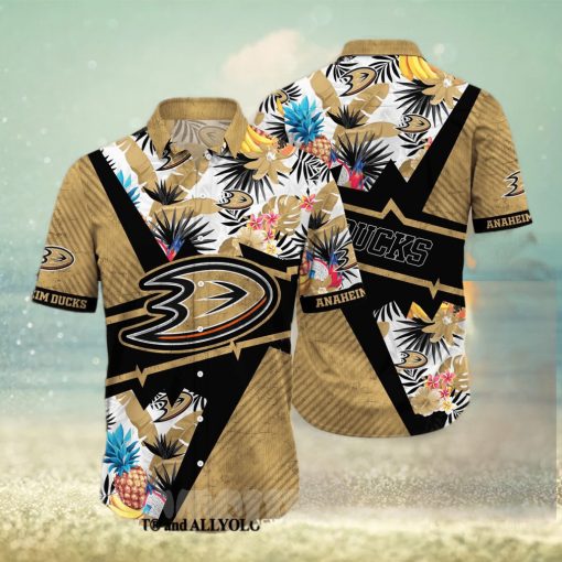 Anaheim Ducks NHL Flower Classic Full Printing Hawaiian Shirt