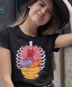 Anatomicat Human Anatomy X Ray Cat Long Sleeve Tee Shirt