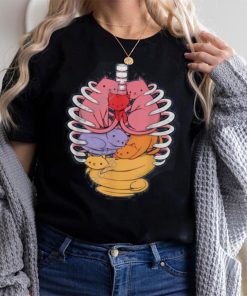 Anatomicat Human Anatomy X Ray Cat Long Sleeve Tee Shirt