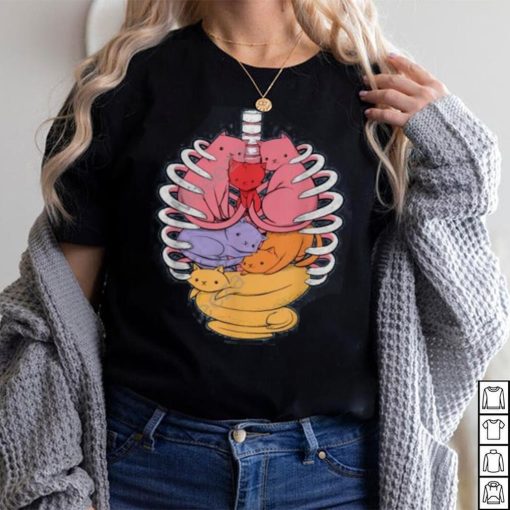 Anatomicat Human Anatomy X Ray Cat Long Sleeve Tee Shirt