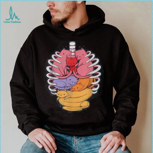 Anatomicat Human Anatomy X Ray Cat Long Sleeve Tee Shirt