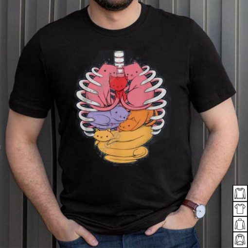 Anatomicat Human Anatomy X Ray Cat Long Sleeve Tee Shirt