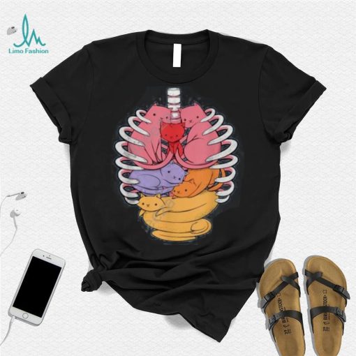 Anatomicat Human Anatomy X Ray Cat Long Sleeve Tee Shirt