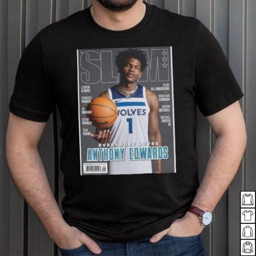 Anthony Edwards Minnesota Timberwolves NBA Slam Cover Tee shirt