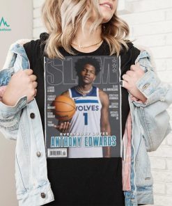 Anthony Edwards Minnesota Timberwolves NBA Slam Cover Tee shirt